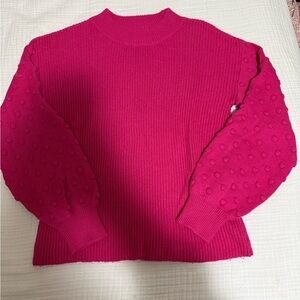 Vince Camuto Fuchsia Knit Sweater